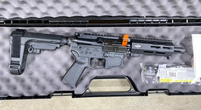 Alex Pro Firearms P107 9mm Luger AR-9 6" AR Pistol MLOK P-107 SBA Brace AR9 - GUNPRIME % - $799