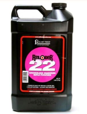 Alliant Reloder 22 Rifle Powder 5 LBS - $304.99 + Free Hazmat w/ Code: "FH260706"