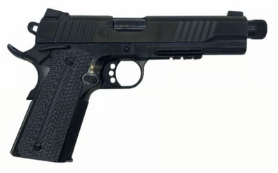 Alpha Foxtrot AF1911-E Enhanced 70 Series 10mm 5.5" Threaded Bull Barrel 8rd Novak Sights - $499.95 