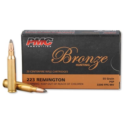 PMC Bronze 223 Remington 55gr Sp 20rds - $12.99