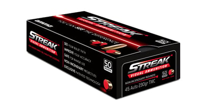 Ammo Inc STREAK .45 ACP Ammo 230gr TMC Red, 50rds - $19.99