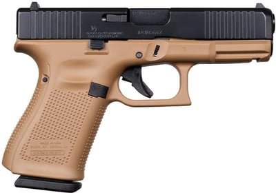 Apollo Custom Glock G19 Gen5 9mm 4.02" barrel 15 Rnds Dark Desert Earth/Black - $719.99 