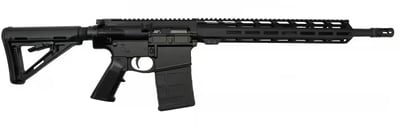Del-Ton Alpha 308, Semi- Automatic AR-10 Rifle, Optic Ready, .308 Win, 16" Barrel, 13.5" MLOK Handguard, 20rd Magazine, Black - $699.99 