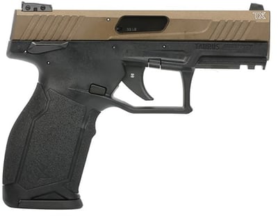 Taurus TX22 .22 LR w/ Manual Safety Pistol, Midnight Bronze/Black - 1-TX2214L - $229.99 