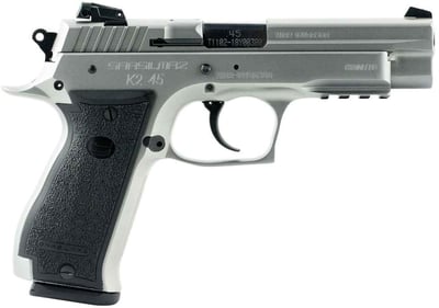 SAR USA - K2 45 Auto (ACP) 4.7in Stainless Pistol - 14+1 Rounds - $529.98 (Add to Cart for Sale Price) 
