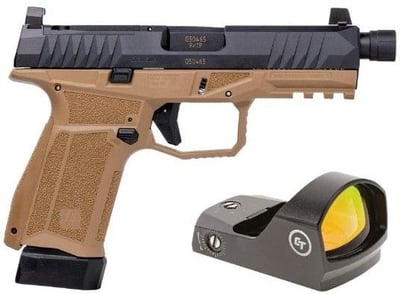 Arex Delta M Tactical 9mm Semi Auto Pistol - 15 Rounds Polymer Grips Two-Tone - $505.99 