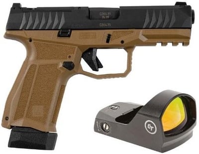 Arex Delta M OR 9mm, Threaded Barrel, Flat Dark Earth, 15 Rounds - 15+1 Rounds 4" Barrel FDE/Tan - $425.99