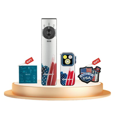 Olight Arkfeld Pro Flat EDC Flashlight with LED Light UV and Laser Stars & Oclip Pro - Stripes Edition Bundle - $99.99 (Free S/H over $49)