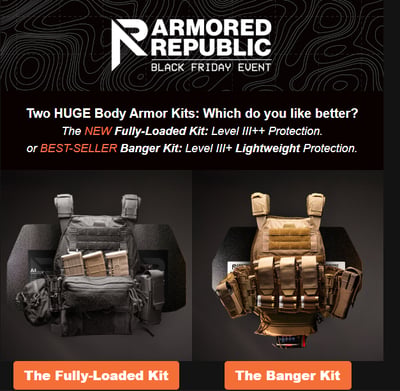 Black Friday Event! @Armored Republic 