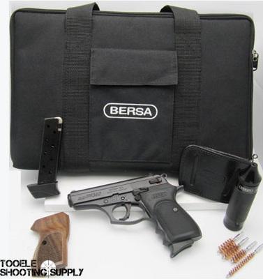 Bersa Thunder 380 Limited Edition Kit – Poly Grips & Walnut Grips, 7- & 9-Round Mags, Cleaning Kit, Zippered Case - $361.99 (Free S/H on Firearms)