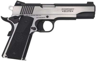Colt Firearms Combat Elite 1911 Government Stainless / Black 9mm 5-inch 9Rds - $1308.99 ($9.99 S/H on Firearms / $12.99 Flat Rate S/H on ammo)