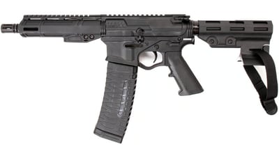 ATI Alpha Maxx Pistol, 7.50" Barrel, 5.56 NATO, Flip Up Sights & 60 RD Mag - $319.99