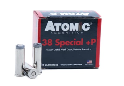 Atomic Ammo 38 Special +P 148 Grain HP Ammunition 20 Rounds - $24.36