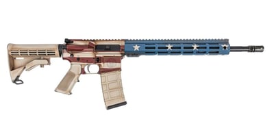 PSA "USA-15" 16" Mid-Length 5.56 NATO 1:7 Nitride 13" Hex M-LOK EPT Rifle, American Flag - $699.99 