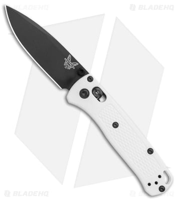 Benchmade Mini Bugout AXIS Lock Knife White (2.82" Black) 533BK-1 - $136.00 (Free S/H over $99)