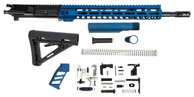 PSA 16" 5.56 NATO 1:7 Midlength Nitride 13.5" Lightweight M-Lok MOE EPT Rifle Kit, BLUE - $519.99 