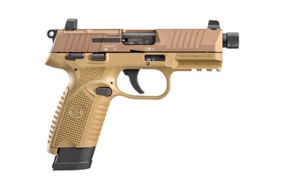 FNH FN502 Tactical 22LR Optics Ready Rimfire Pistol with FDE Finish and Threaded Barrel - $429.99.00 (Free S/H on Firearms)