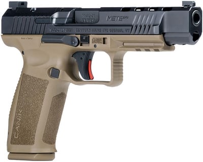 Century Arms Mete SFx Pistol HG5635N, 9mm, 5.2", FDE Grips, Black Finish, 20 Rds - $524.99
