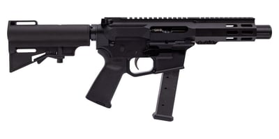 PSA Gen4 4" 9mm 1/10 GX 5" Lightweight Hex M-Lok MOE EPT HAR-15 Pistol, Black - $499.99 