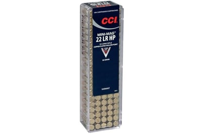 CCI AMMUNITION 22LR 36 gr Copper Plated HP Mini-Mag Varmint 100/Box - $8.99
