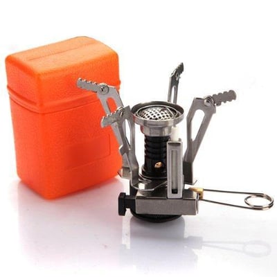 Ultralight Backpacking Canister Camp Stove with Piezo Ignition 3.9oz (silvery Stove and orange box) - $5.99 shipped (Free S/H over $25)