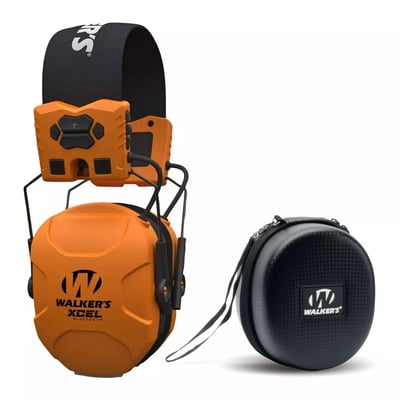 Walker's XCEL 500BT Digital Electronic Muff (Orange) And Protective Case Bundle - $87.99 w/code "FCWB88" (Free 2-day S/H)