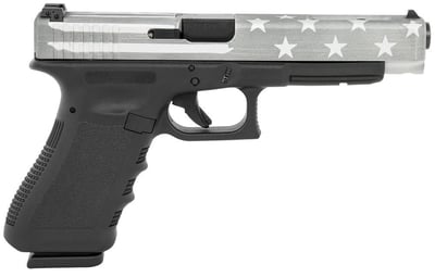 Glock G35 COMPETITION 40SW 2-15RD BLACK / COYOTE BATTLE WORN FLAG - $719.99 (Free S/H on Firearms)