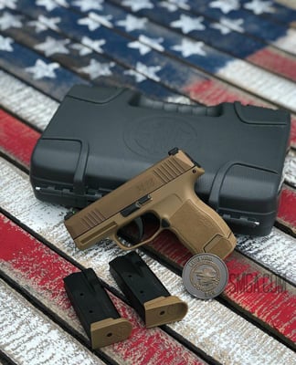 Sig Sauer P365 NRA 9mm 3' 10rd Coyote With XRAY Night Sight - $559.99 (Free S/H on Firearms)