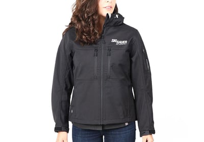 SIG SAUER ACADEMY WOMEN'S BLACK SHELL JACKET [XL ONLY] - $99.99