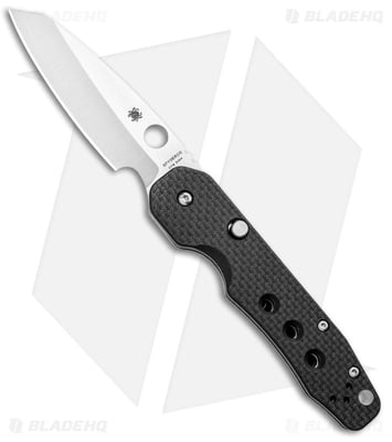 Spyderco Smock Compression Lock Knife Carbon Fiber (3.4" Satin) C240CFP - $175.00 (Free S/H over $99)