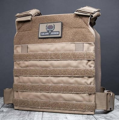 AR500 Armor Guardian Slick Side Plate Carrier Coyote - $129.99 ($4.99 S/H over $125)