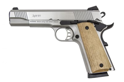 Tisas 1911-A2 45 ACP 5" 8 Rnd Stainless Walnut Grips - $499 shipped (make an offer)