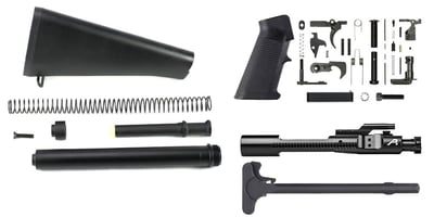 Finish Your Build Kit: AR15 Rifle A2 Buttstock Kit W/ Buffer Tube Kit Assembly + Complete Mil-Spec AR-15 Lower Parts Kit + Aero Precision AR15 5.56, .223, .300 Blackout BCG Black Nitride Aero Marked + Aero AR-15 Charging Handle - $199.99 (FREE S/H over $120)