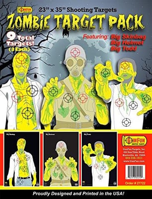 GunFun Zombie Target 9 Pack 23x35 - $14.95 (Free S/H over $25)
