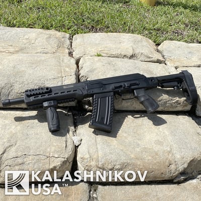 Kalashnikov USA KOMRAD KS-12 Komrad 12 Gauge 3" 12.50" 5+1 Black SBA3 Pistol Brace Stock - $999.99 (add to cart to get this price)