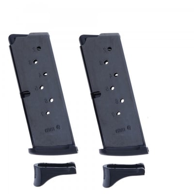 2 Pack Ruger EC9/LC9, LC9S 9mm 7-Round Magazine with Extended Floorplate - $44.99