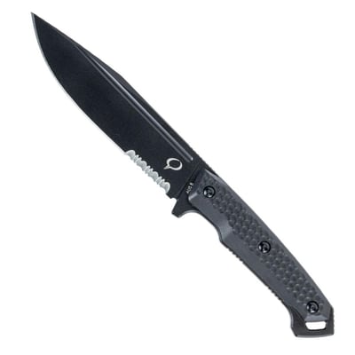 Kronos Steadfast Fixed Knife w/ Nylon Sheath, Black - $45.99 