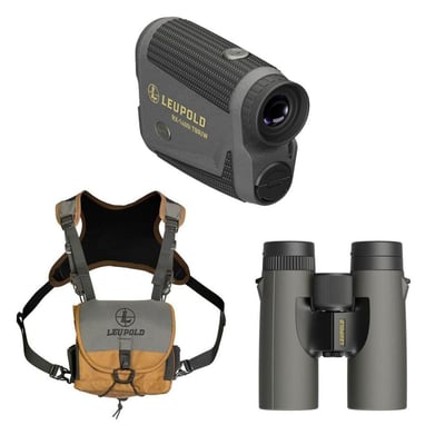 Leupold RX-1400i TBR/W Rangefinder & BX-1 Timberline 10x42 Binoculars w/ Go Afield Harness Bundle - $279.99 