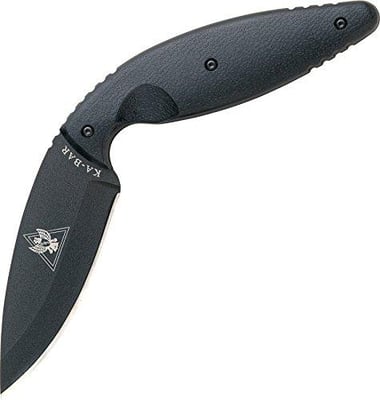 Ka-Bar TDI Law Enforcement Knife with Straight Edge, Black, Large - $32.63 (Prime) (Free S/H over $25)