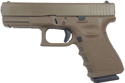 Glock 19 Gen 3 Compact Flat Dark Earth 9mm 4.02" Barrel 15-Rounds - $599 ($9.99 S/H on Firearms / $12.99 Flat Rate S/H on ammo)