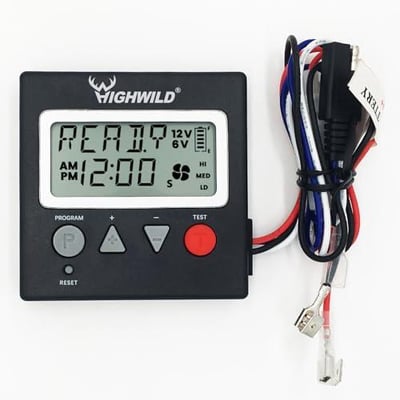 Highwild 6V/12V Universal Game Feeder Digital Timer - Hunting Deer Feeder Timer - Up to 8 Different Feed Times A Day - Adjustable Feed Rate - $21.99 + FREE Shipping