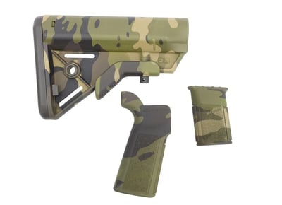 B5 Systems Multicam Tropic AR-15 Furniture Kit - Bravo Stock, Type 23 Grip, Vertical Grip - $92.88 