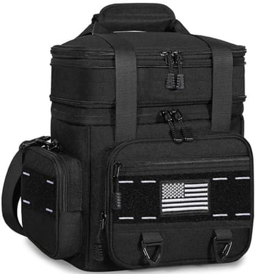 TENKIST Expandable Tactical Insulated Lunch Cooler Bag, Lunch Box, Large Heavy Duty Leakproof (16L, Black) - $25.62 + FREE Shipping