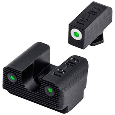 Truglo, Tritium Pro Sight, Fits Glock 42/43, Large White Focus-Lock Ring on Front Sight & U-Notch Rear Sight, White Dots in Light & Green Dots at Night - $56.42 + FREE Shipping
