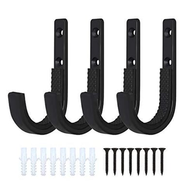 Mind and Action Gun Rack Wall Mount, Horizontal Metal Gun Rack for Wall and Shotgun Hooks Rifle Hangers Store Rifle Shotgun and Bow, Wall Mount Storage (2 Pairs) - $9.99 + FREE Shipping