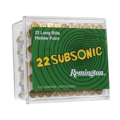 Remington .22LR 38gr High Velocity Hollow Point Subsonic ammo - $479.95 (Free S/H)