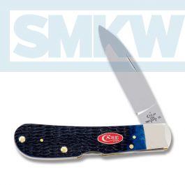 Case Tribal Lockback 4.125” with Navy Blue Jigged Bone Handles and Tru-Sharp Surgical Steel Plain Edge Blades Model - $69.99 (Free Shipping over $50)