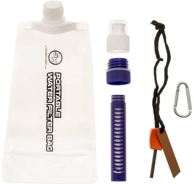 Survival Hax Portable Water Filter Collapsible Bag with 0.1 Micron Filter Straw - $12.99 + Free S/H over $35 (Free S/H over $25)