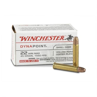 Winchester DynaPoint .22 WMR CPHP 45 Grain 50 Rounds - $12.10 (Buyer’s Club price shown - all club orders over $49 ship FREE)