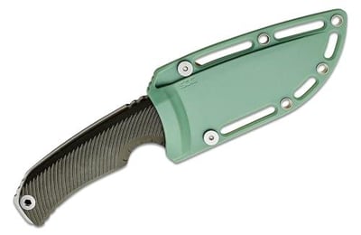 SOG Tellus FX Full-Sized Fixed Blade Knife 4.2" Full-Tang CRYO 440C Steel Blade GRN Handle UMS Compatible Sheath, Olive Drab - $31.7 + FREE Shipping